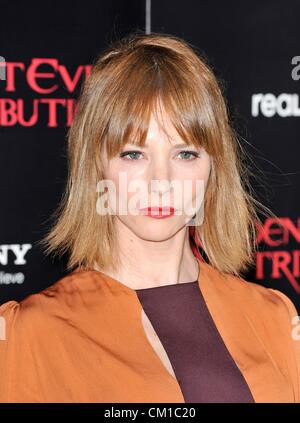 Los Angeles, USA. 12 septembre 2012. Arrivées à Sienna Guillory pour RESIDENT EVIL : RETRIBUTION Premiere, Regal Cinemas L.A. Vivre, Los Angeles, CA Septembre 12, 2012. Photo par : Elizabeth Goodenough/Everett Collection Banque D'Images