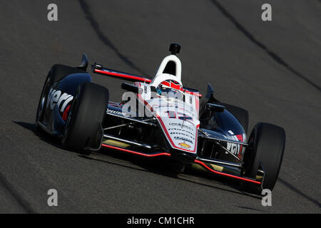 12 septembre 2012 - Fontana, Californie, États-Unis - Indycar, MAV PLAT 500, Fontana, CA, 12-15 septembre 2012, la volonté, Verizon équipe Penske (Image Crédit : © Ron Bijlsma/ZUMAPRESS.com) Banque D'Images