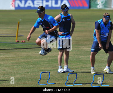 PRETORIA, AFRIQUE DU SUD - le 18 septembre, au cours de l'Heino Kuhn Nashua Titans media journée portes ouvertes au parc SuperSport le 18 septembre 2012 à Pretoria, Afrique du Sud Photo De Duif du Toit / Images Gallo Banque D'Images