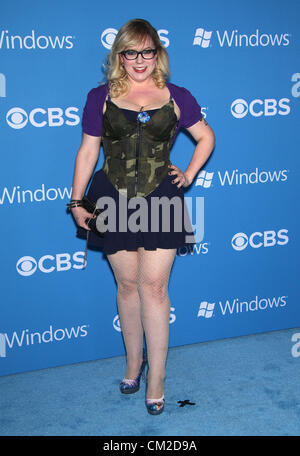 18 septembre 2012 - West Hollywood, Californie, États-Unis - Kirsten Vangsness arrive pour la premiere partie de l'automne 2012 de la SCS à Greystone Manor. (Crédit Image : © Lisa O'Connor/ZUMAPRESS.com) Banque D'Images