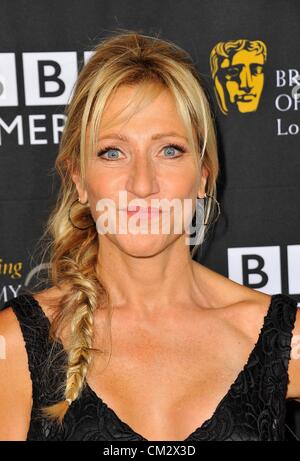 Edie Falco aux arrivées de BAFTA Los Angeles plat plateau 2012, le toit de l'hôtel de Londres, Los Angeles, CA Septembre 22, 2012. Photo par : Dee Cercone/Everett Collection Banque D'Images