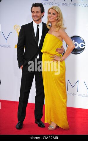 Hugh Dancy Claire Danes arrivants64th Primetime Emmy Awards - Arrivals Nokia Theatre L.A LIVE Los Angeles CA 23 Septembre 2012 Banque D'Images