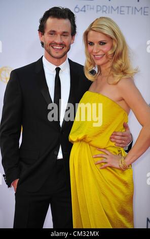 Hugh Dancy Claire Danes arrivants64th Primetime Emmy Awards - Arrivals Nokia Theatre L.A LIVE Los Angeles CA 23 Septembre 2012 Banque D'Images