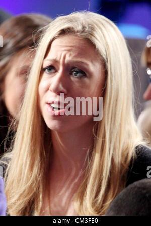 25 septembre 2012 - New York, New York, États-Unis - Chelsea Clinton assiste à la Clinton Global Initiative 2012 réunions tenues à l'hôtel Sheraton de New York. (Crédit Image : © Kaszerman ZUMAPRESS.com)/Nancy Banque D'Images