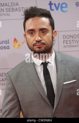 27 septembre 2012 - San Sebastian, Pays Basque, Espagne - réalisateur Juan Antonio Bayona assiste à la Donosti Lifetime Achievement Award de Gala 60e Festival International du Film de San Sebastian du Kursaal Palace le 27 septembre 2012 à San Sebastian, Espagne. Banque D'Images