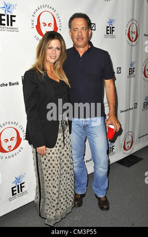 27 septembre 2012 - Los Angeles, Californie, États-Unis - Rita Wilson, Tom Hanks participant à la 22e assemblée annuelle tenue à la Shakespeare simplement Freud Playhouse, Campus de l'UCLA en Californie, Westwood le 27 septembre 2012. Crédit Image : 2012(© D. Long/Globe Photos/ZUMAPRESS.com) Banque D'Images