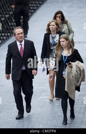 28 septembre 2012 - San Sebastian, Pays Basque, Espagne - l'Acteur Tommy Lee Jones assiste à la 'Hope Springs' photocall du Kursaal Palace pendant le 60e Festival International du Film de San Sebastian. (Crédit Image : © Jack Abuin/ZUMAPRESS.com) Banque D'Images