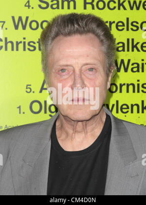 CHRISTOPHER WALKEN SEPT PSYCHOPATHES PREMIERE WESTWOOD CALIFORNIA USA 01 Octobre 2012 Banque D'Images