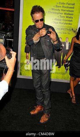 USA. Tom Waits aux arrivées pour sept psychopathes Premiere, Bruin Theatre, Los Angeles, CA le 1 octobre 2012. Photo par : Dee Cercone/Everett Collection/ Alamy live news. Banque D'Images