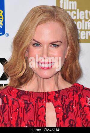 Nicole Kidman aux arrivées de la Film Society of Lincoln Center Gala hommage à Nicole Kidman et 2012 New York Film Festival première de l'article BOY, Alice Tully Hall au Lincoln Center, New York, NY Le 3 octobre 2012. Photo par : Gregorio T. Binuya/Everett Collection Banque D'Images