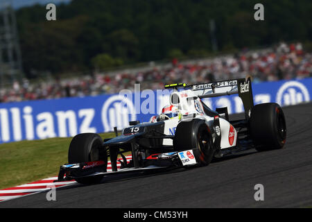 Suzuka, au Japon. 5 octobre 2012. Sergio Perez (Sauber), le 5 octobre 2012 - F1 : au cours de la Japan Grand Prix de Formule 1 lors de la séance d'essais à Suzuka Circuit Suzuka, au Japon. (Photo par AFLO SPORT) Banque D'Images