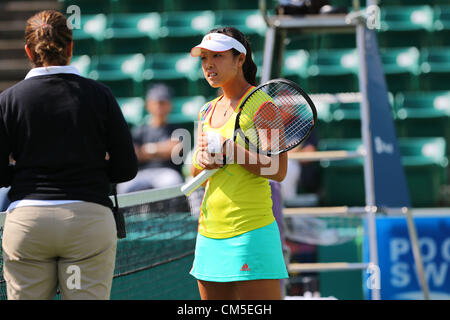 Ayumi Morita (JPN), 8 octobre 2012 - Tennis : HP Japan Women's Open de tennis féminin, 2012 premier tour match au Centre de tennis d'Utsubo, Osaka, Japon. (Photo par Akihiro Sugimoto/AFLO SPORT) [1080] Banque D'Images