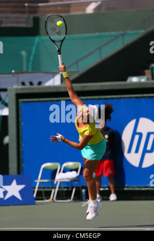 Ayumi Morita (JPN), 8 octobre 2012 - Tennis : HP Japan Women's Open de tennis féminin, 2012 premier tour match au Centre de tennis d'Utsubo, Osaka, Japon. (Photo par Akihiro Sugimoto/AFLO SPORT) [1080] Banque D'Images