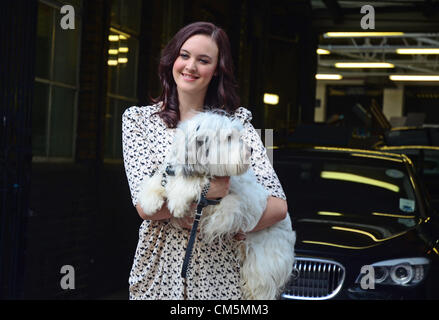 ASHLEIGH & PUDSEY VISITER LES STUDIOS ITV PROGRAMME CE MATIN POUR LA PROMOTION D'ADRESSES. Kent House Studios ITV au Royaume-Uni Londres SE1 9LT 10 Octobre 2012 Banque D'Images