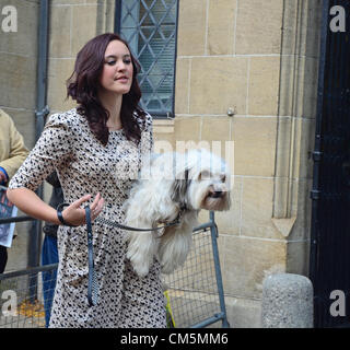 ASHLEIGH & PUDSEY VISITER LES STUDIOS ITV PROGRAMME CE MATIN POUR LA PROMOTION D'ADRESSES. Kent House Studios ITV au Royaume-Uni Londres SE1 9LT 10 Octobre 2012 Banque D'Images