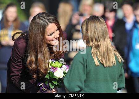 La duchesse de Cambridge visiter Elswick Park à Newcastle le mercredi 10 octobre2012 Banque D'Images