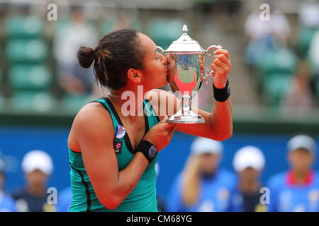 Heather Watson (GBR), 14 octobre 2012 - Tennis : HP Japan Women's Open de Tennis 2012, Simple dames finale au centre de tennis d'Utsubo, Osaka, Japon. (Photo par Akihiro Sugimoto/AFLO SPORT) Banque D'Images