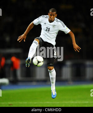 16.10.2012. Berlin, Allemagne. L'Allemagne Jérôme Boateng en action pendant la Coupe du Monde FIFA 2014 football match de qualification entre l'Allemagne et la Suède au stade olympique de Berlin, Allemagne, 16 octobre 2012. Credit : Action Plus de Sports / Alamy Live News Banque D'Images