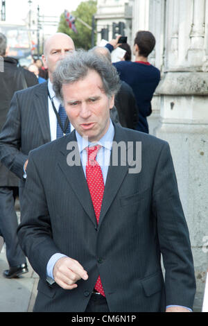 17 octobre 2012. Westminster London UK. Oliver Letwin arrive à la Chambre des communes pour les questions au premier ministre. Oliver Letwin Ministre d'État au Bureau du Cabinet conservateur et député de West Dorset. Credit : amer ghazzal / Alamy Live News Banque D'Images