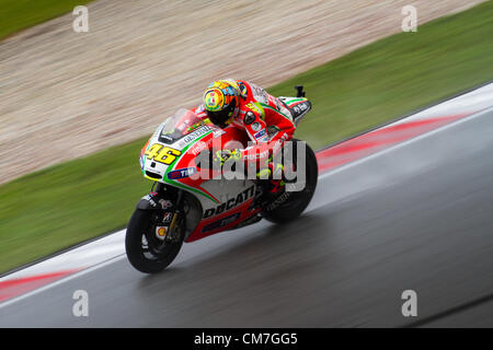 Le Circuit International de Sepang (SIC), Malaisie, 21 Oct 2012. MotoGP rider Valentino Rossi pendant les Grand Prix moto de Malaisie 2012. Banque D'Images