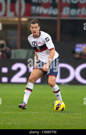 Daniel Tozser (Gênes), le 27 octobre 2012 - Football / Soccer : Italien 'Serie' un match entre l'AC Milan Genoa 1-0 au Stadio Giuseppe Meazza de Milan, Italie. (Photo de Maurizio Borsari/AFLO) [0855] Banque D'Images