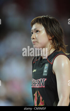 Asami Yoshida (JPN), le 26 juin 2012 - Basket-ball : FIBA femmes Tournoi mondial de qualification olympique match entre la Turquie 65-49 le Japon à Ankara, Turquie. (Photo par Hirano et Yoshihige/AFLO) Banque D'Images