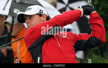 30.06.2012. Le comté d'Antrim, en Irlande du Nord. L'Irlande du Nord, Rory McIlroy durant la troisième ronde de l'Irish Open Golf Tournament sur l'European Tour au Club de golf Royal Portrush, Portstewart, comté d'Antrim, en Irlande du Nord Banque D'Images