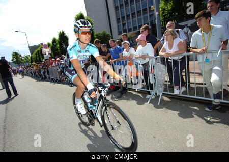 05.07.2012. Rouen, France. Tour de France, étape 5 Rouen - Saint Quentin, Omega Pharma - Quick Step 2012, Tony Martin, Rouen Banque D'Images