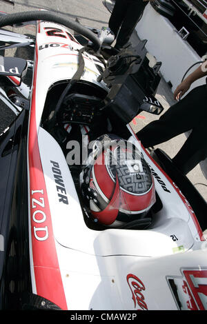 6 juillet 2012 - Toronto, Ontario, Canada - IZOD Indycar Series, Honda Grand Prix de Toronto, Toronto, ON, Canada, 6-8 juillet 2012, VA POUVOIR, Verizon équipe Penske (Image Crédit : © Ron Bijlsma/ZUMAPRESS.com) Banque D'Images