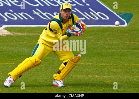 07/07/2012 Pékin, en Angleterre. L'Australie Matthew Wade, au cours de la 4ème internationale un jour entre l'Angleterre et l'Australie et a joué à l'Emirates Cricket Ground : crédit obligatoire : Mitchell Gunn Banque D'Images