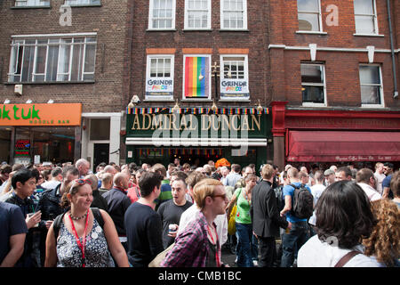 Admiral Duncan au cours de la World Pride London Soho Banque D'Images