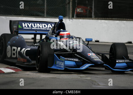 7 juillet 2012 - Toronto, Ontario, Canada - IZOD Indycar Series, Honda Grand Prix de Toronto, Toronto, ON, Canada, 6-8 juillet 2012, RUBENS BARRICHELLO, KV Racing Technology (Image Crédit : © Ron Bijlsma/ZUMAPRESS.com) Banque D'Images