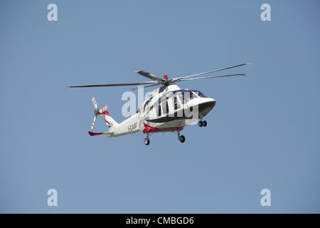 11 juin 2012. Farnborough International Airshow. Photo - Augusta Westland Helicopter Banque D'Images