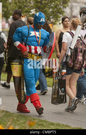 12 juillet 2012 - San Diego, Californie, USA - San Diego, CA ; Juillet 12th, 2012 - Dwight Boyd de Palo Alto, en Californie, est l'un des participants à Comic Con, l'un des plus importants congrès tenus dans le monde entier pour ceux qui s'intéressent à la bande dessinée ou Movie world, tenu à San Diego, CA à la Convention Center près du quartier historique de Gaslamp, à San Diego. Photo par Wally Nell/Zuma (Image Crédit : © Wally Nell/ZUMAPRESS.com) Banque D'Images