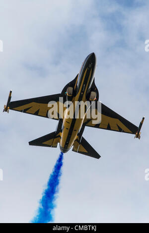 07.07.2012 L'Angleterre de Fairford. Royal International Air Tattoo Aigles noirs sud-coréen T-50 'Golden Eagle' Banque D'Images