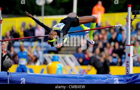 13.07.2012 Grand Prix AVIVA Londres Crystal Palace, l'Angleterre. AVIVA 2012 Athlétisme, le Grand Prix de Londres. Chaunte Lowe (USA) Saut en hauteur Femmes en action au Crystal Palace. Banque D'Images