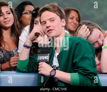 13 juillet 2012 - Toronto, Canada - la sensation YouTube Conor Maynard apparaît sur beaucoup de musique canadienne de neuf.music.LIVE TV show la promotion de son premier album 'Contraste' qui sera publié le 30 juillet 2012. (DCP/N8N) Banque D'Images