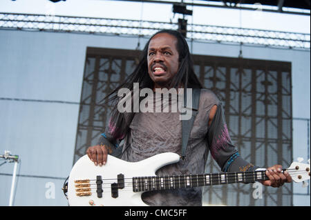 LINCOLN, CA - le 14 juillet : Earth Wind and Fire effectue à Thunder Valley Casino Resort de Lincoln, en Californie le 14 juillet 2012 Banque D'Images