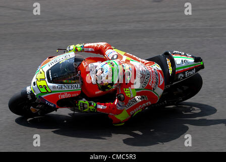 15.07.2012. Mugello, en Italie. Rider Valentino Rossi (Ducati) de l'équipe de course du Mugello, le Mugello, en Italie. Banque D'Images