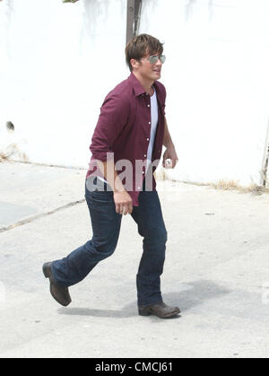 MATT LANTER 90210. Le tournage TV SHOW LOS ANGELES CALIFORNIA USA 18 Juillet 2012 Banque D'Images