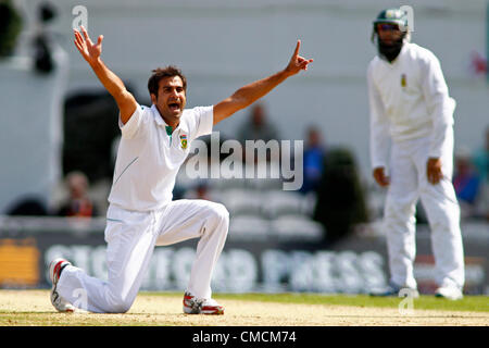 19/07/2012 Londres, Angleterre. L'Afrique du Sud appels pendant l'Tahir Imran Investec international cricket test match entre l'Angleterre et l'Afrique, a joué à la Kia Oval Cricket Ground : crédit obligatoire : Mitchell Gunn Banque D'Images