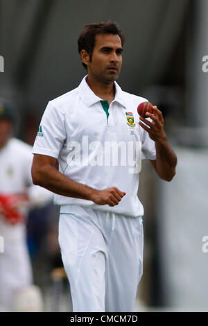 19/07/2012 Londres, Angleterre. L'Afrique du Sud au cours de l'Investec Tahir Imran international cricket test match entre l'Angleterre et l'Afrique, a joué à la Kia Oval Cricket Ground : crédit obligatoire : Mitchell Gunn Banque D'Images