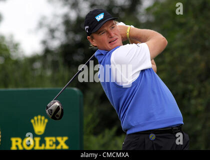 19.07.12 et Lytham St Annes, Angleterre. Ernie Els de l'Afrique du Sud en action pendant le premier tour de l'Open de Golf du Royal Lytham et St Annes cours dans le Lancashire, Angleterre, Royaume-Uni. Banque D'Images