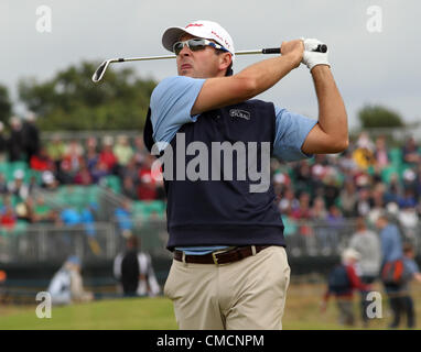 19.07.12 et Lytham St Annes, Angleterre. Ancien champion ouvert Ben Curtis d'Amérique en action pendant le premier tour de l'Open de Golf du Royal Lytham St Annes &AMP ; cours dans le Lancashire Banque D'Images
