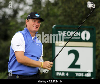 19.07.12 Lytham &AMP ; St Annes, Angleterre. Ernie Els de l'Afrique du Sud en action pendant le premier tour de l'Open de Golf du Royal Lytham St Annes &AMP ; cours dans le Lancashire Banque D'Images