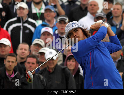 19.07.12 Lytham &AMP ; St Annes, Angleterre. American Ricky Fowler en action pendant le premier tour de l'Open de Golf du Royal Lytham St Annes &AMP ; cours dans le Lancashire Banque D'Images