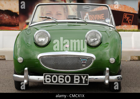 20 juillet 2012, Silverstone, UK Une Austin Healey sprite sur l'écran à Silverstone Classic 2012 Banque D'Images