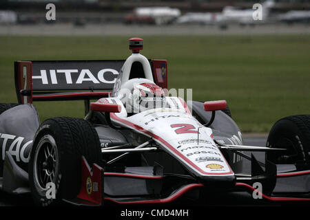 21 juillet 2012 - Edmonton, Alberta, Canada - IZOD Indycar Series, Edmonton Indy, Edmonton, AB, Canada, 20-22 juillet 2012, Ryan Briscoe, l'équipe Penske. (Crédit Image : © Ron Bijlsma/ZUMAPRESS.com) Banque D'Images