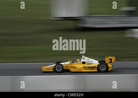 21 juillet 2012 - Edmonton, Alberta, Canada - IZOD Indycar Series, Edmonton Indy, Edmonton, AB, Canada, du 20 au 22 juillet 2012, l'équipe Penske, Helio Castroneves. (Crédit Image : © Ron Bijlsma/ZUMAPRESS.com) Banque D'Images