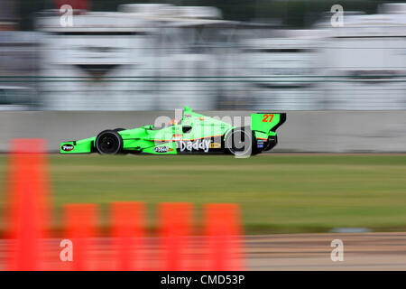 21 juillet 2012 - Edmonton, Alberta, Canada - IZOD Indycar Series, Edmonton Indy, Edmonton, AB, Canada, du 20 au 22 juillet 2012, JAMES HINCHCLIFFE, Andretti Autosport. (Crédit Image : © Ron Bijlsma/ZUMAPRESS.com) Banque D'Images